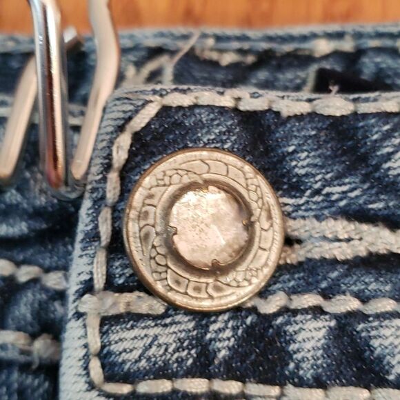 Very Nice Amethyst Distressed Jeans Sz 13 - Picture 6 of 15